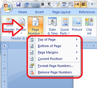 3 page numbering options
