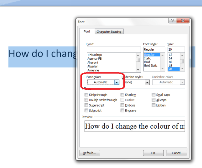3 colour in right-click