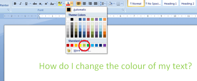 5 change colour
