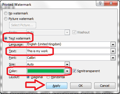 5 custom watermark menu changed