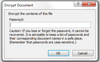 Word 2007 2 add password