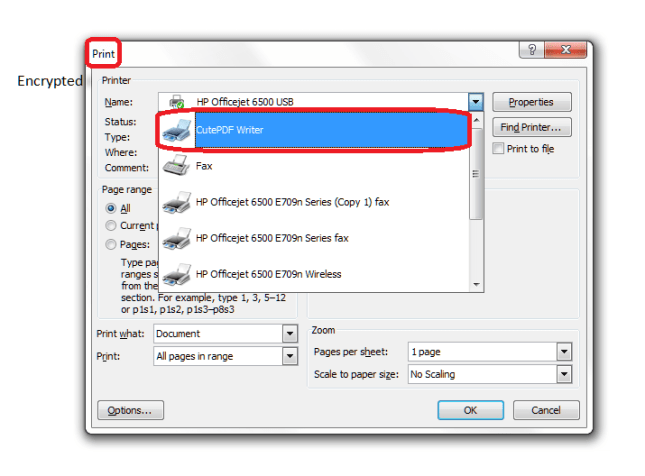 Word 2007 8 print to pdf