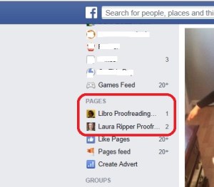List ofFacebook pages for which you are admin