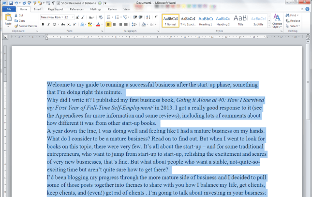 paragraphs with no line space in between