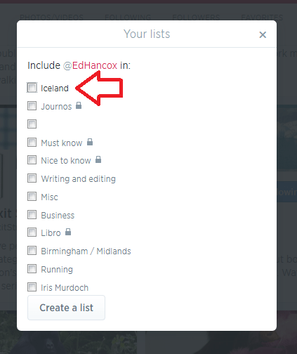 add person to new list