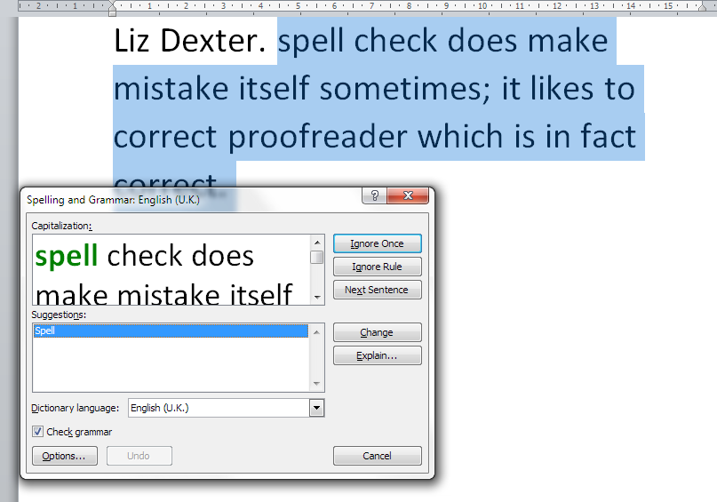 spell check grammar check