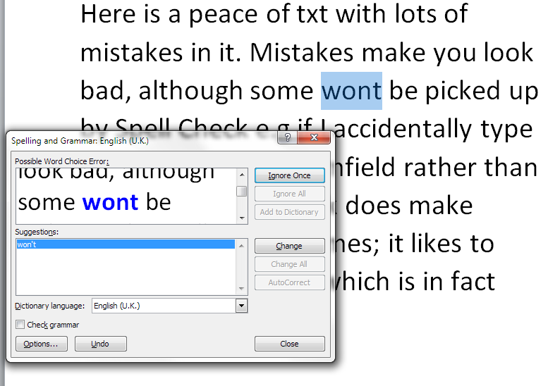 spell check apostrophe