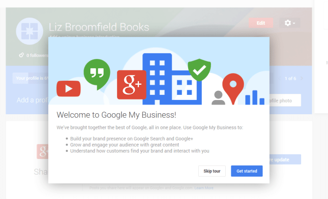 Google+ pages page created