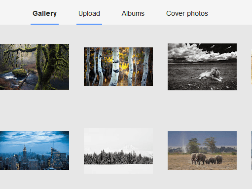 Google+ page change cover