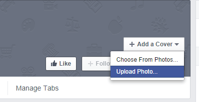 Facebook add cover