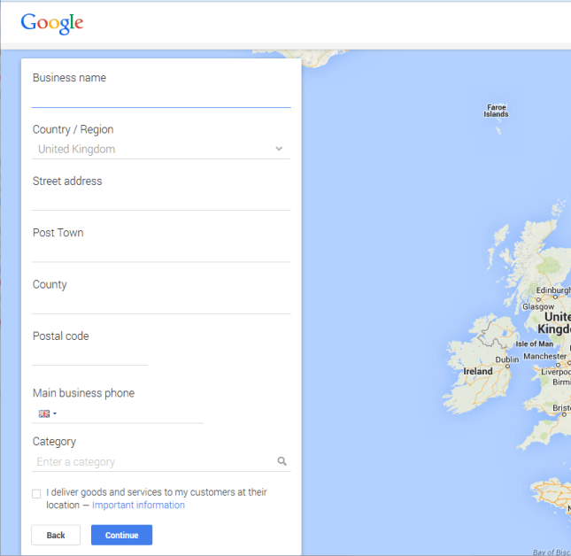 Google+ pages add your business