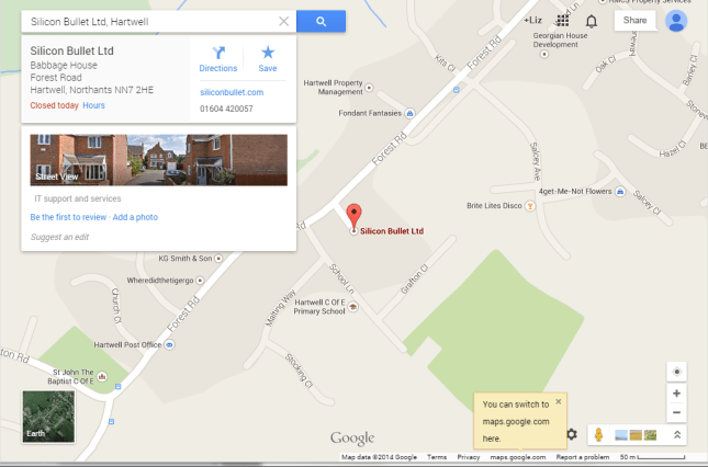 Google+ pages on Google Maps