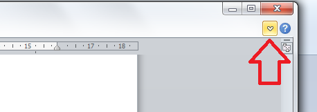 reverse ribbon minimise
