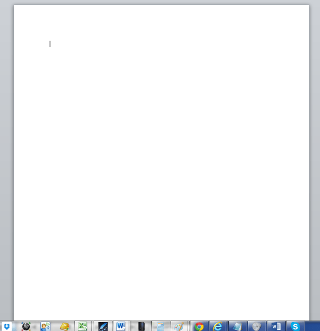 Just a document, no toolbars
