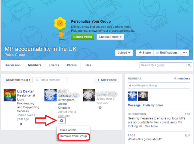remove member of facebook group