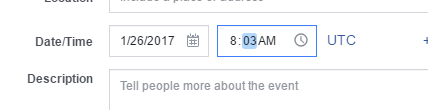 change facebook event time